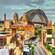 Trees and Victorian era buildings next to the Harbor Bridge in Sydney, Australia